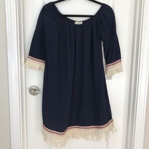 Boho chic off shoulder dress by Flamingo Urban